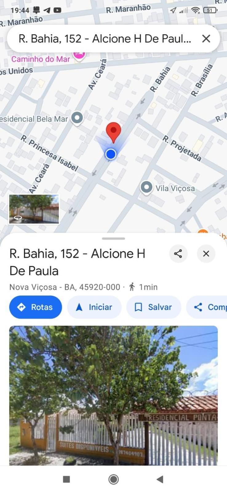 Residencial Ponta De Areia Santos Hotel Nova Vicosa Bagian luar foto